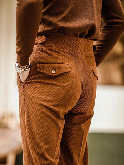 Herren Vintage Cord Hose im Retro-Schnitt