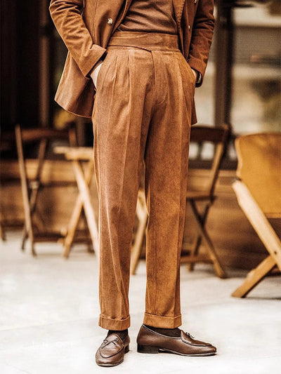 Herren Vintage Cord Hose im Retro-Schnitt