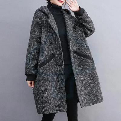 Damen Wintermantel mit Kapuze - Bequem, Warm und Stylish