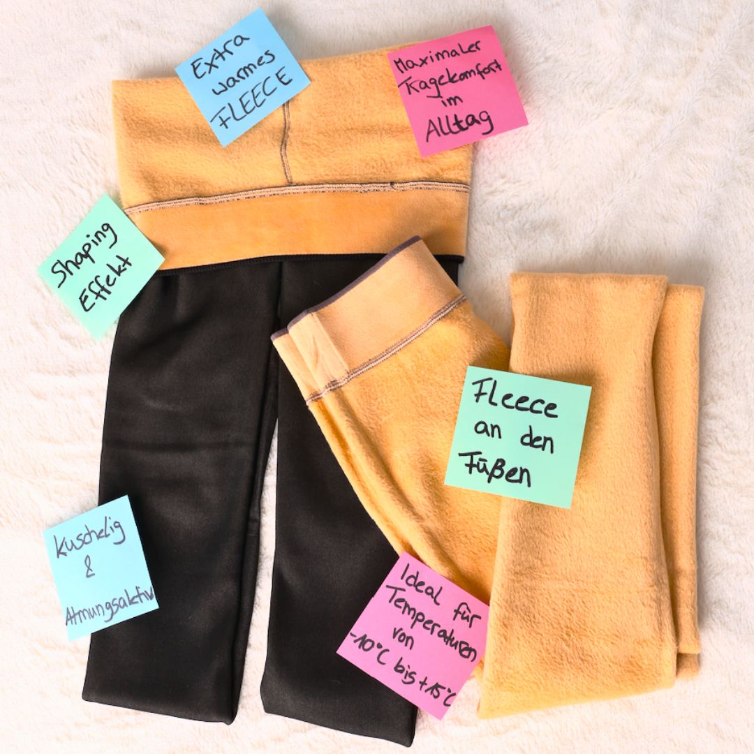 Warme Damen Thermo-Strumpfhose mit Fleece-Futter für Winter & Herbst
