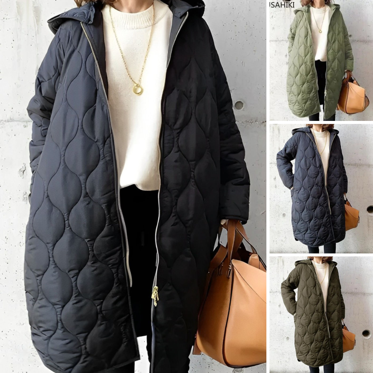 Damen Winter Parka-Mantel mit Kapuze - Warm & Wasserdicht