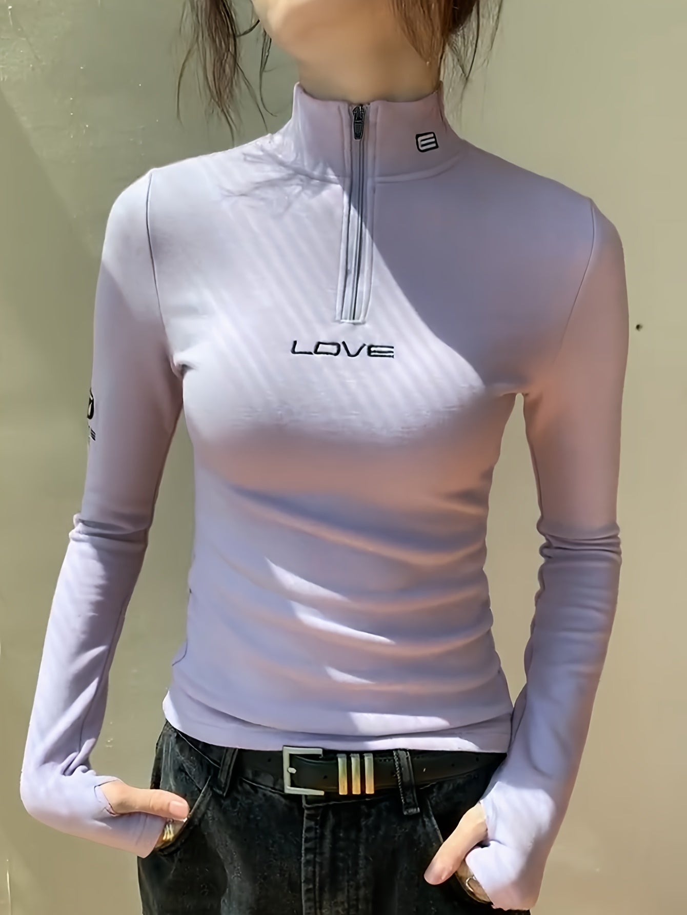 CharmZipp™ – Elegantes Damen Langarmshirt mit praktischem Reißverschluss