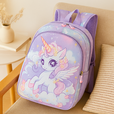 2025 Prinzessinnen-Rucksack für Mädchen – Leichte, faltbare Tasche mit süßem Wolken-Design