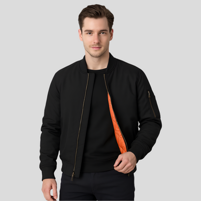 Bomberjacke für Herren im klassischen Design – Zeitloser Reißverschluss-Stil