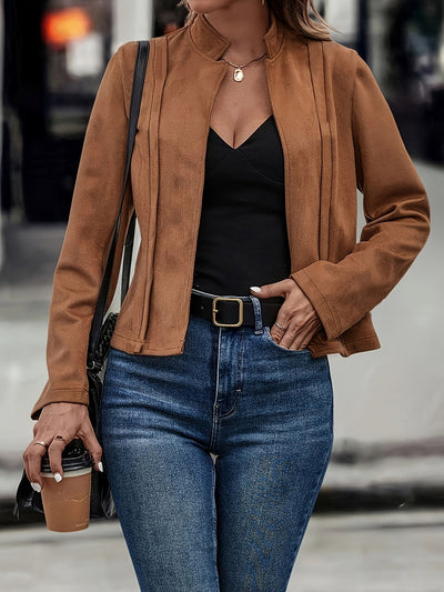 ClassyBelle™ – Elegante Damen Kurzjacke mit modischem Stehkragen