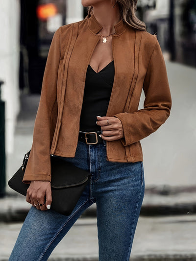 ClassyBelle™ – Elegante Damen Kurzjacke mit modischem Stehkragen