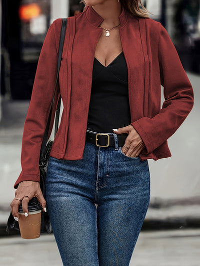 ClassyBelle™ – Elegante Damen Kurzjacke mit modischem Stehkragen