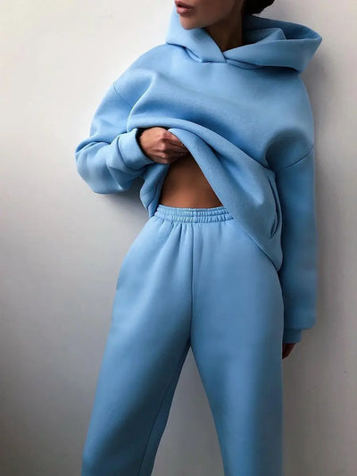 ComfyBlend™ – Hoodie & Jogginghose Set für Damen