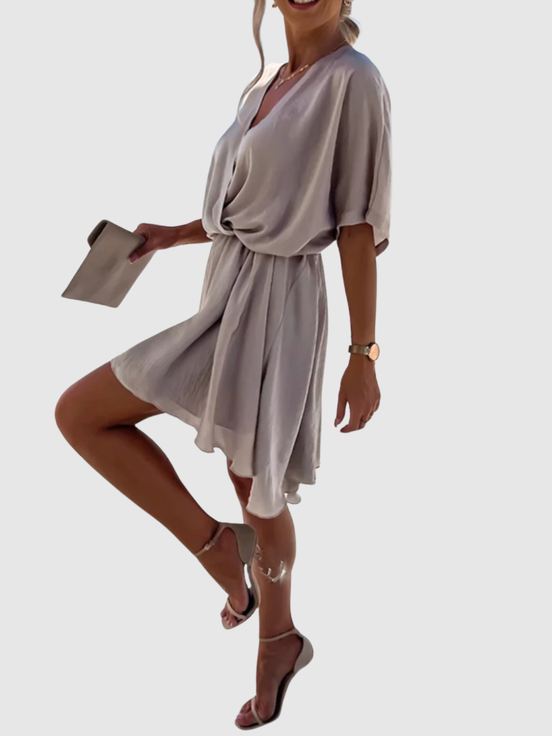 Vaelina – Elegantes Sommerkleid im Kreuzdesign für Frauen