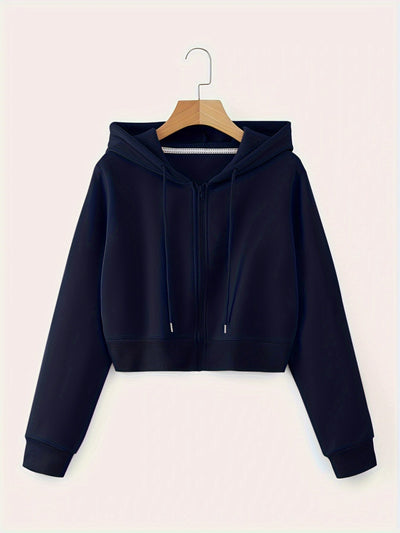 CozyCrop™ – Stylische Damen Kapuzenjacke mit praktischem Zipper