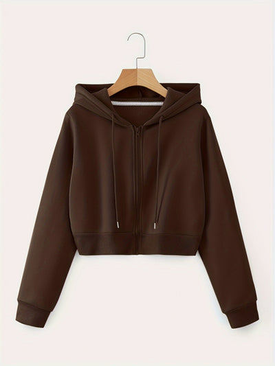 CozyCrop™ – Stylische Damen Kapuzenjacke mit praktischem Zipper