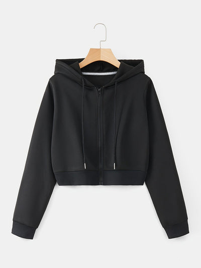 CozyCrop™ – Stylische Damen Kapuzenjacke mit praktischem Zipper