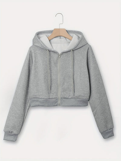 CozyCrop™ – Stylische Damen Kapuzenjacke mit praktischem Zipper