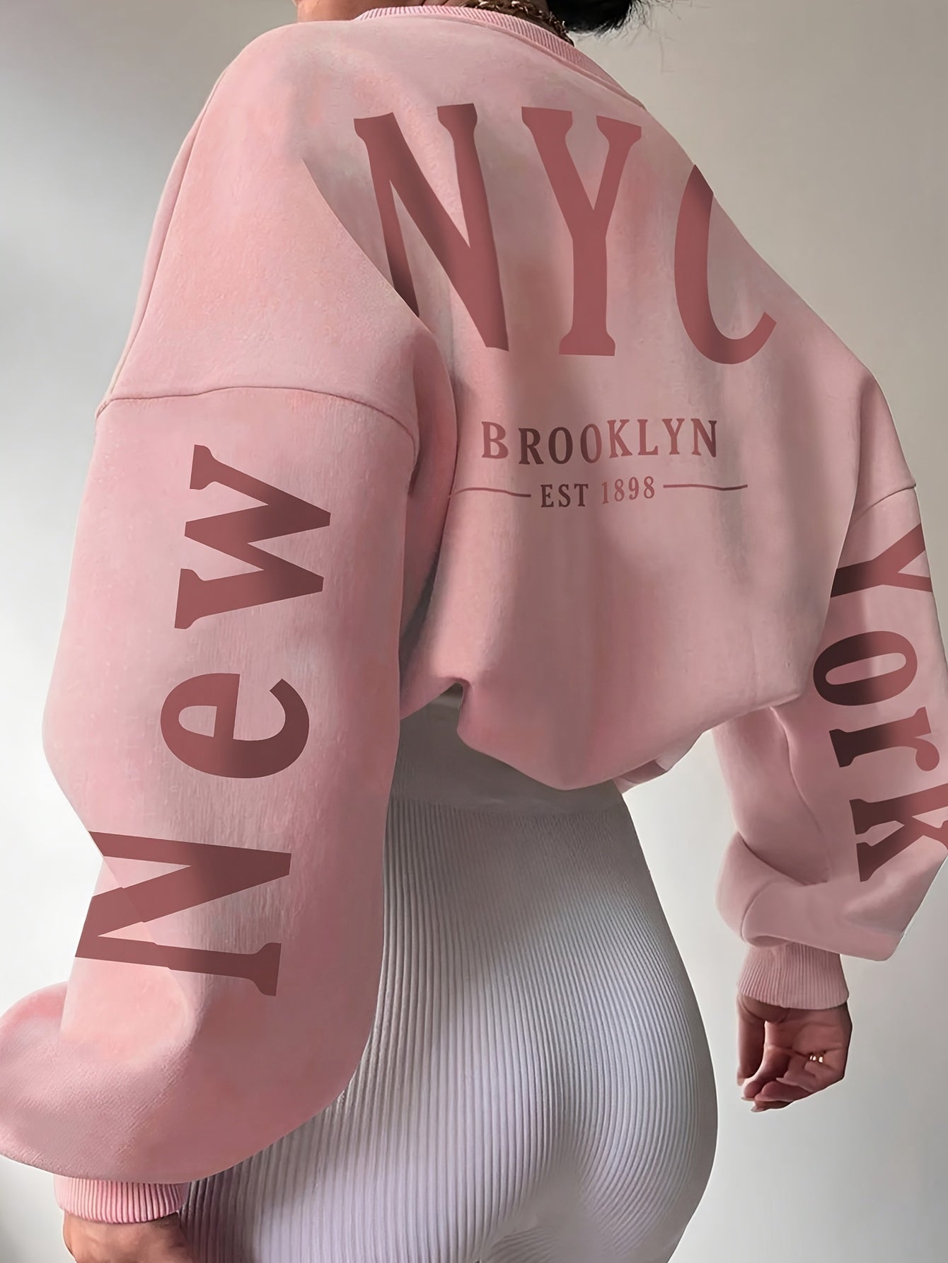 CozyNova™ – Damen Oversize Sweatshirt mit Rundhalsausschnitt