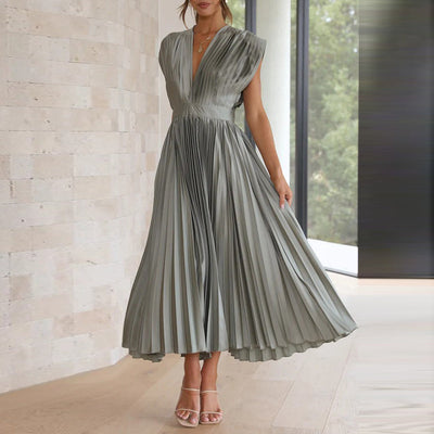Cripes™ – Damen Kleid Hochzeitsgast mit V-Ausschnitt