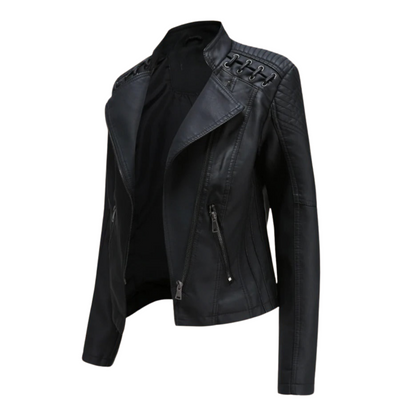 Elegante & Zeitlose Damenlederjacke - Must-Have für Modebewusste