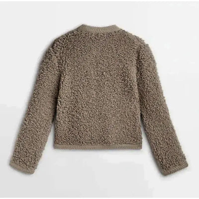 Kuschelige Damen Teddy Strickjacke für den Winter