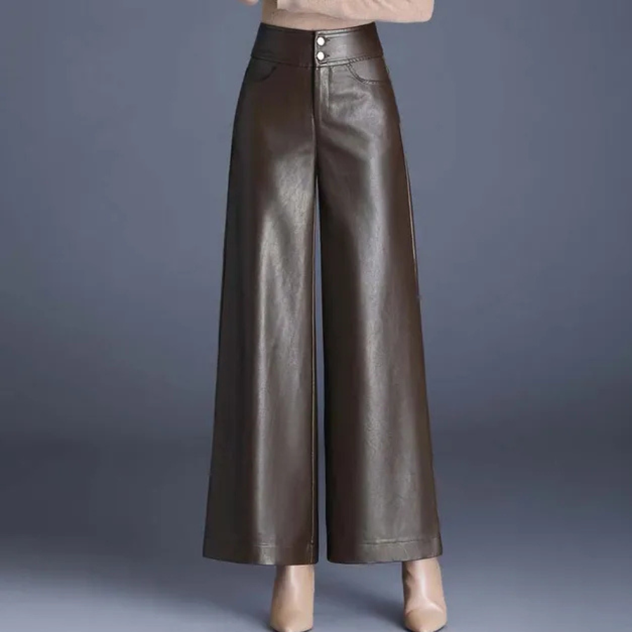 Damen Weite Lederhose in Premium Qualität