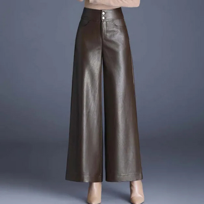 Damen Weite Lederhose in Premium Qualität