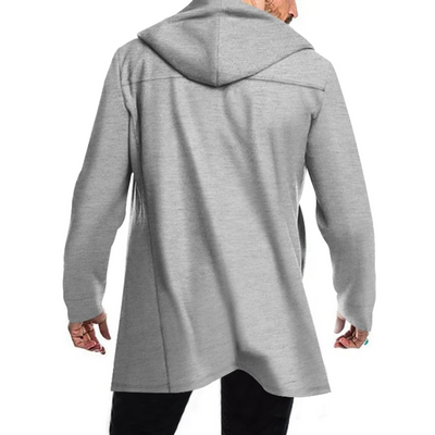 Herren Wollmantel Mit Kapuze - Doppelreihig Warm & Elegant