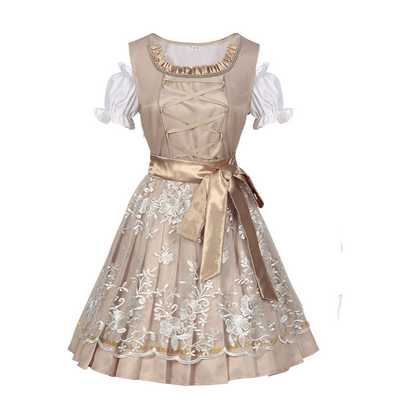 Damen Besticktes Traditionelles Kleid | Midi