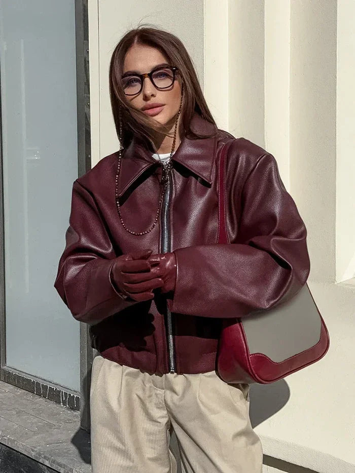 Damen Jacke Hochwertiges Gewebe Klassischer Stil