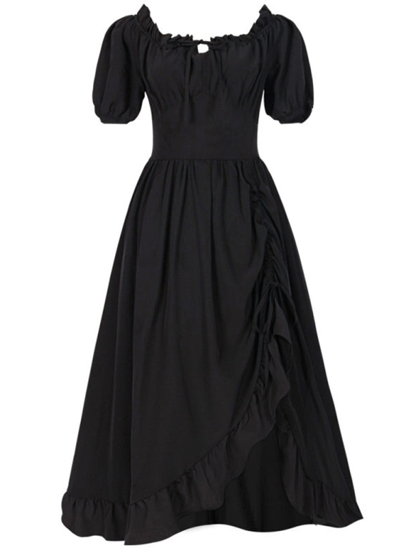 Damen Kleid Leicht Unregelmäßiger Schnitt Elegant