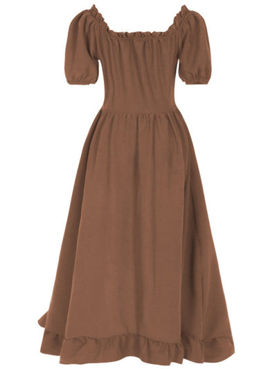 Damen Kleid Leicht Unregelmäßiger Schnitt Elegant