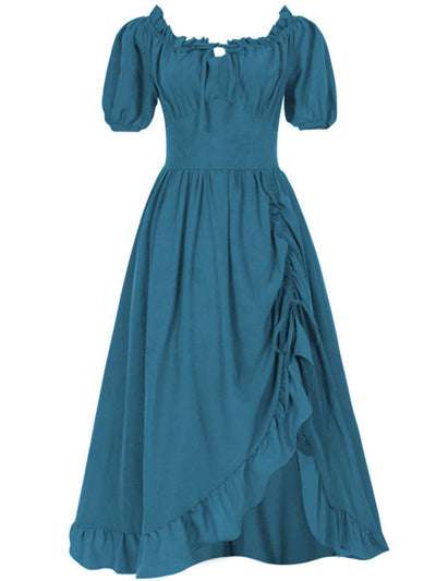 Damen Kleid Leicht Unregelmäßiger Schnitt Elegant