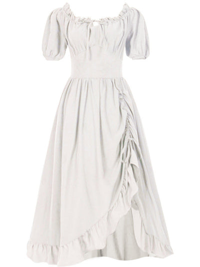 Damen Kleid Leicht Unregelmäßiger Schnitt Elegant