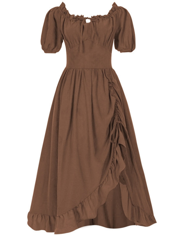 Damen Kleid Leicht Unregelmäßiger Schnitt Elegant