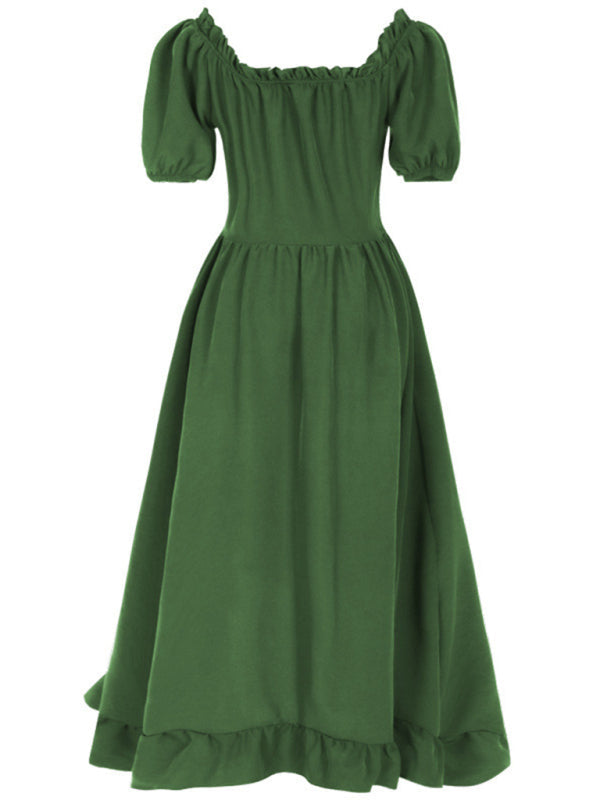 Damen Kleid Leicht Unregelmäßiger Schnitt Elegant