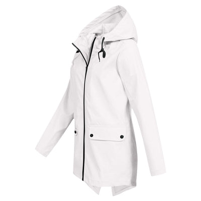 Damen Regenjacke Wasserdicht Atmungsaktiv Mit Kapuze