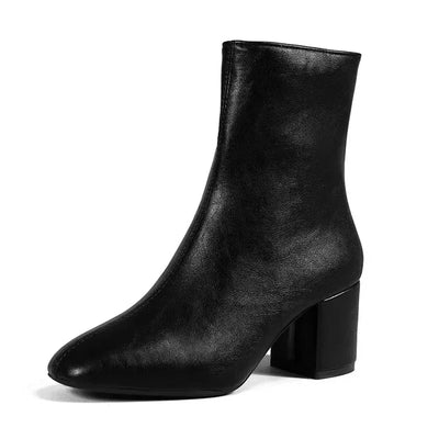 Damen Schuhe Mittelhoher Absatz Mit Seitlichem Reißverschluss Spitze Form
