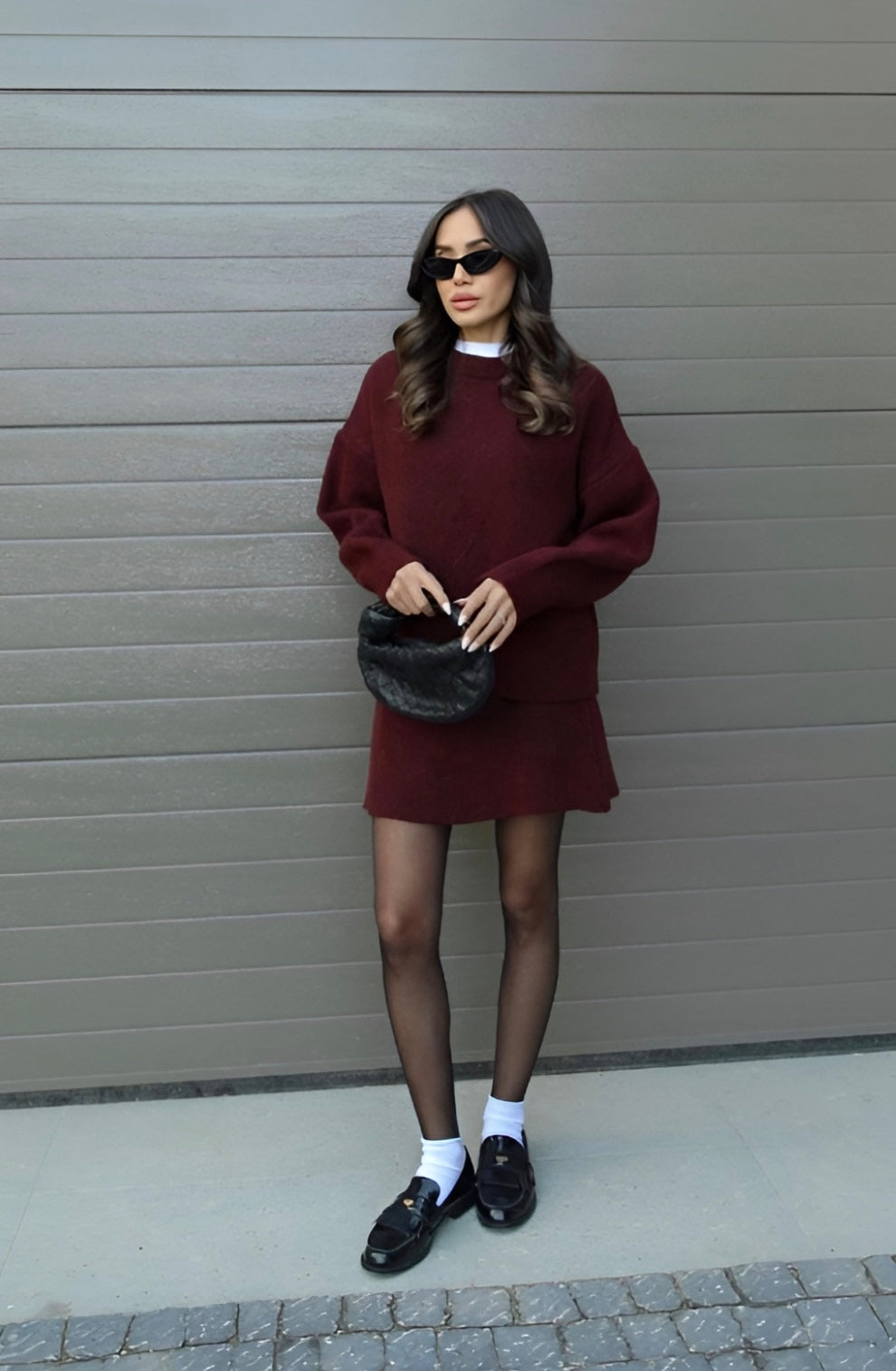 Damen Set aus Weichem Stoff im Trendigen Stil
