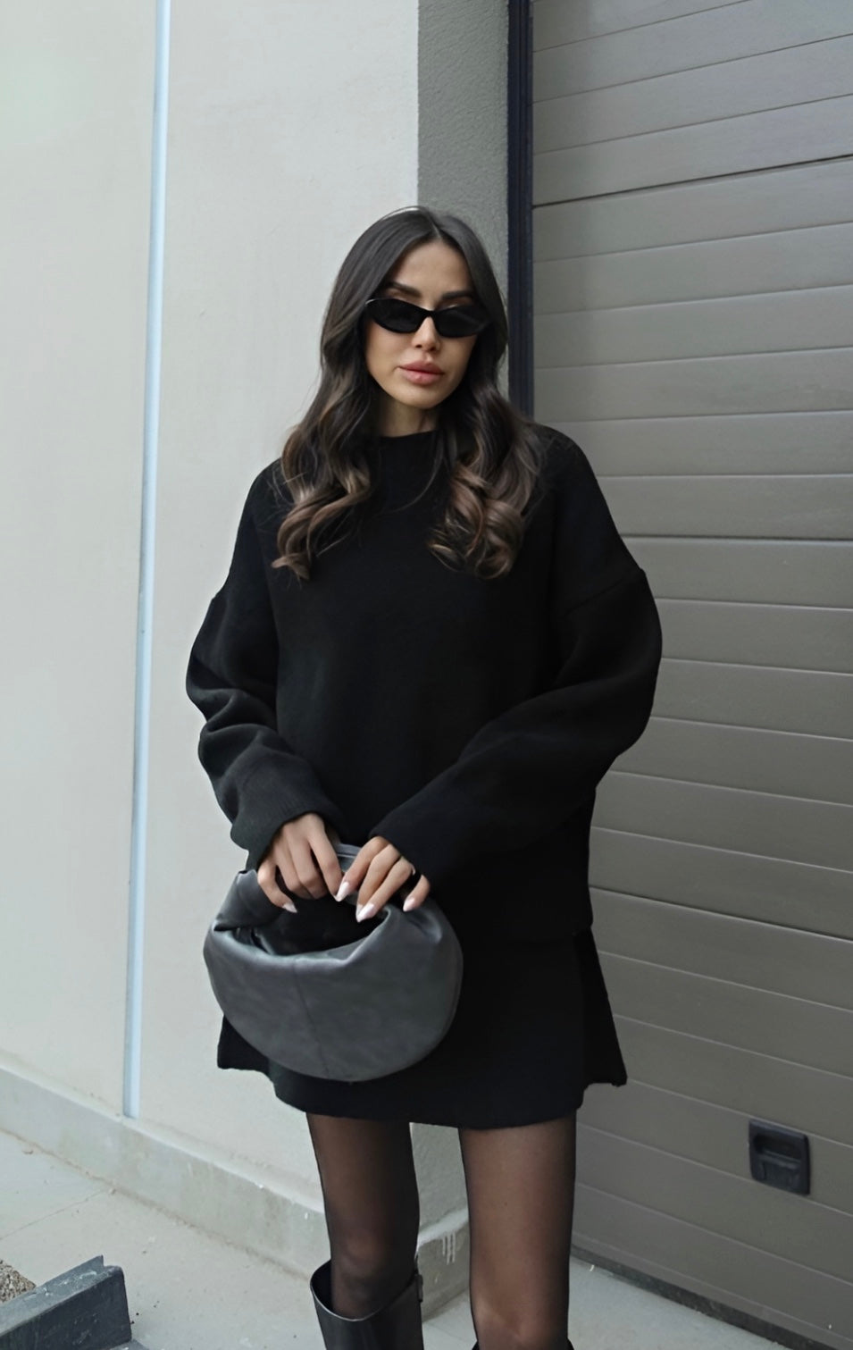 Damen Set aus Weichem Stoff im Trendigen Stil