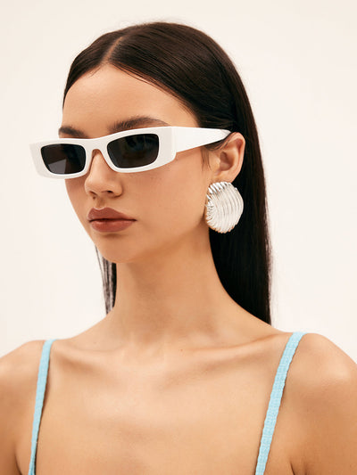 Damen Sonnenbrille Viereckiger Rahmen UV-Schutz Leicht