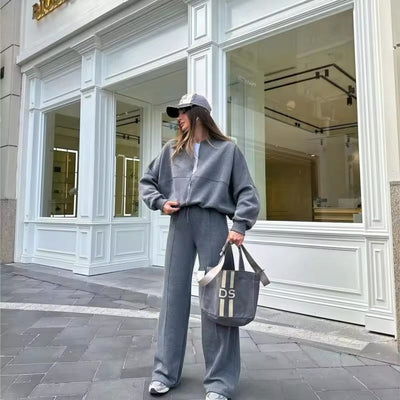 Damen Tracksuit Set Bequem Minimalistisch
