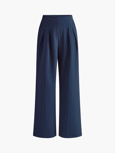 Damen Weite Hose Polyester mit Falten für Sommer