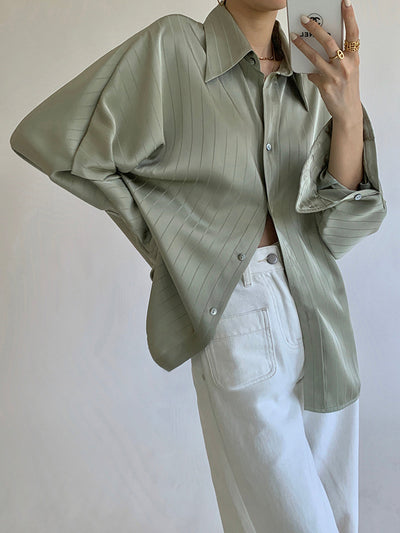Damenbluse Baumwollmix Oversized Casual