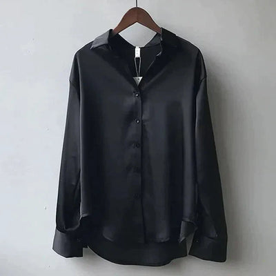 Damenbluse Satin Elegant für Festliche Anlässe