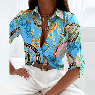 Damenbluse mit Umlegekragen aus Hochwertigen Materialien – Elegante Bluse für Festliche Anlässe
