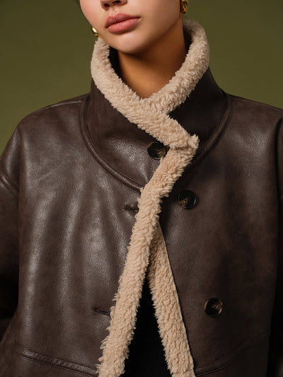 Elegante Fleecejacke im Shift-Stil für Damen