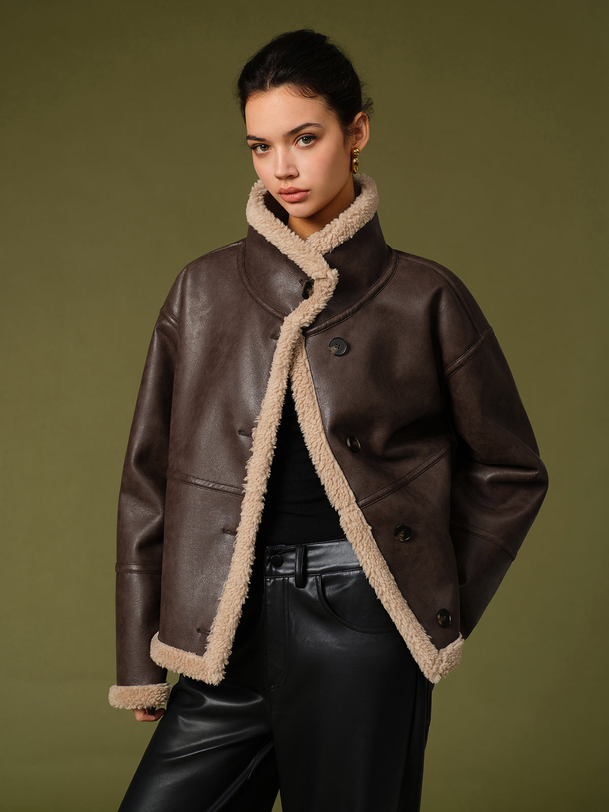 Elegante Fleecejacke im Shift-Stil für Damen
