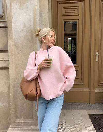 Damenpullover Oversized Weiches Material Trendy Style