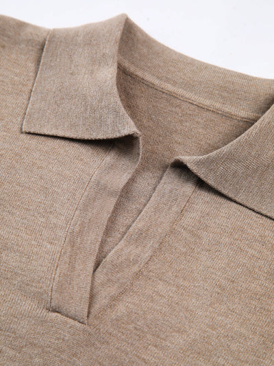 Damenpullover Strickware mit Kragen aus Hochwertiger Materialmischung für Alltag und Freizeit
