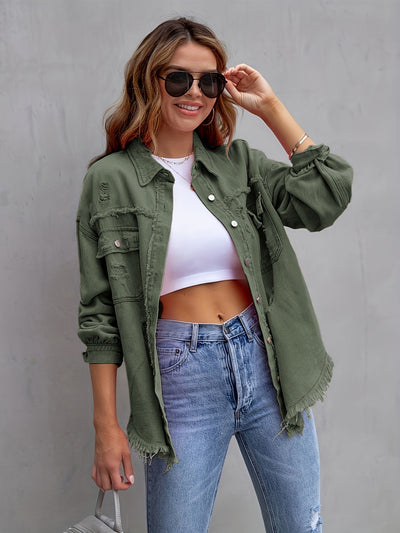 DenimCharm™ – Stylische Damen Jeansjacke für jeden Anlass
