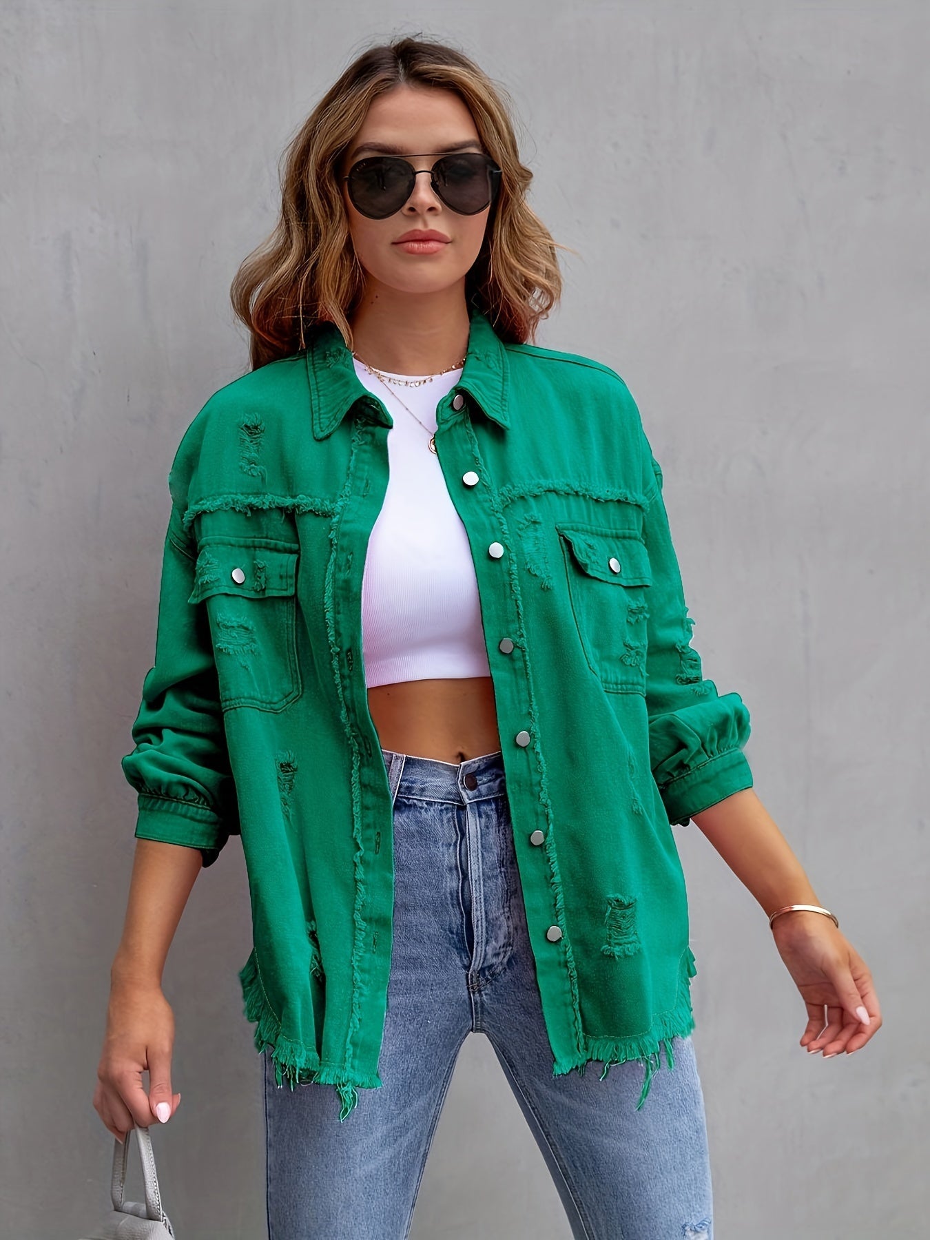 DenimCharm™ – Stylische Damen Jeansjacke für jeden Anlass