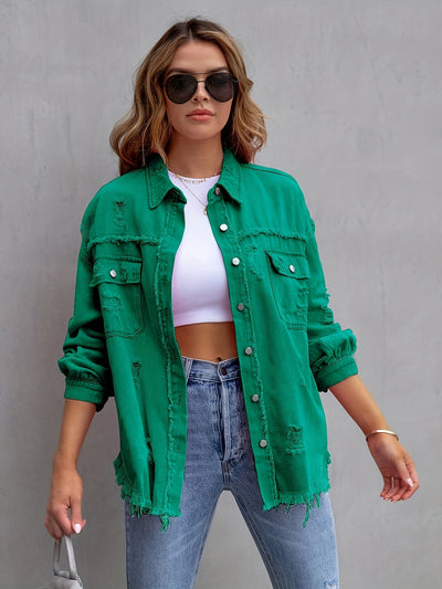 DenimCharm™ – Stylische Damen Jeansjacke für jeden Anlass