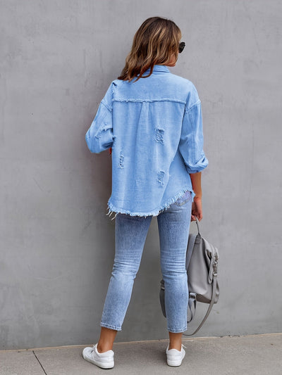 DenimCharm™ – Stylische Damen Jeansjacke für jeden Anlass